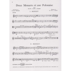 Bach Carl Philipp Emmanuel - 2 menuets & 1 polonaise (fl