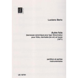 Berio Luciano - Autre fois (fl