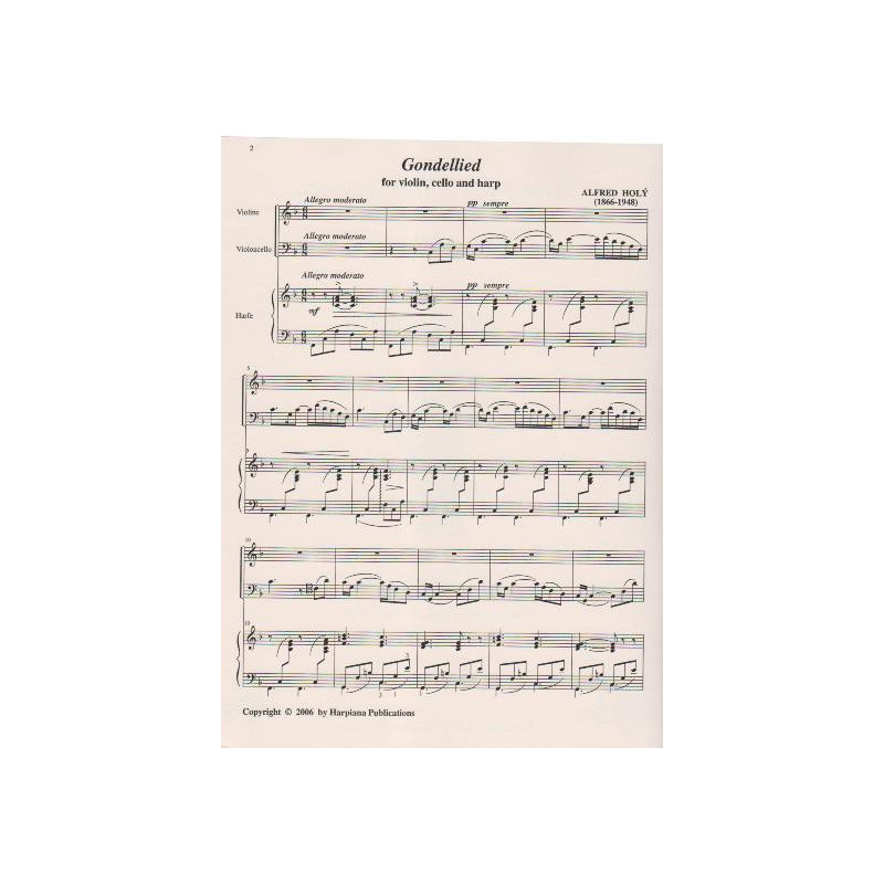 Holy Alfred - Gondellied (Gondoliera) (violon, violoncelle & harpe)