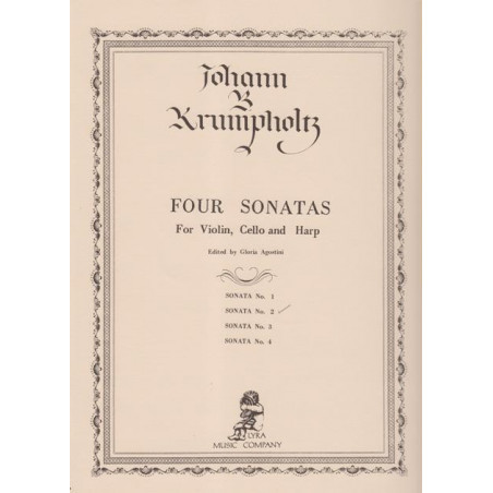 Krumpholtz Jean-Baptiste - 4 sonates n