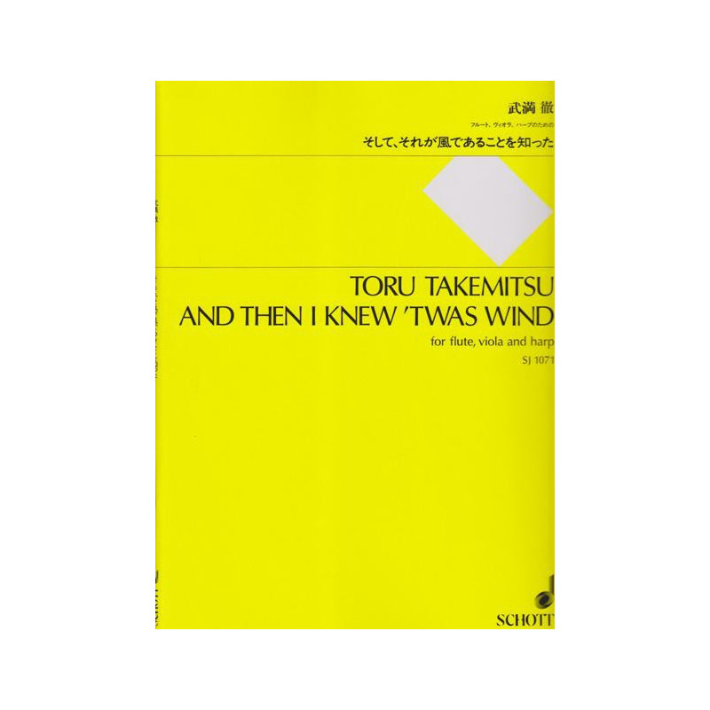 Takemitsu Toru - And then I knew'twas wind (fl