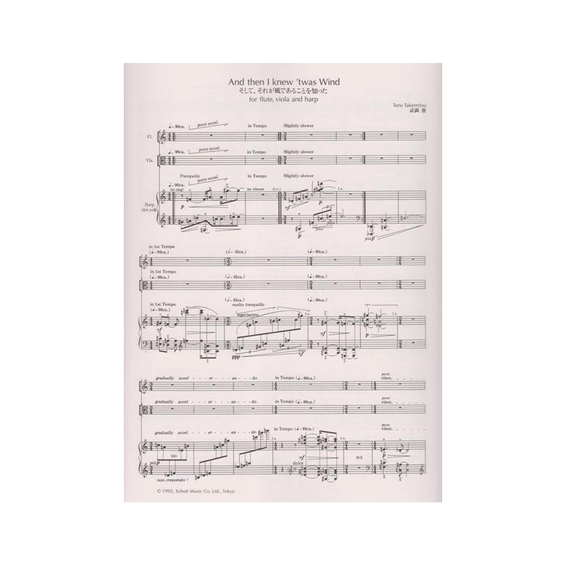 Takemitsu Toru - And then I knew'twas wind (fl