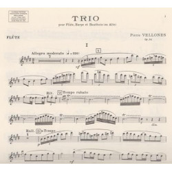 Vellones Pierre - Trio (parties fl