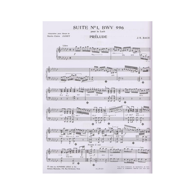 Bach Johann Sebastian - Suite n