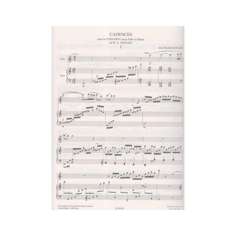 Damase Jean-Michel - Cadence pour le concerto pour fl
