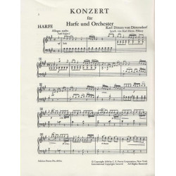 Dittersdorf Karl Diters von - Concerto (partie harpe)