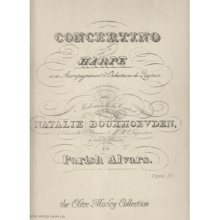 Parish Alvars Elias - Concertino op. 34 avec quatuor 