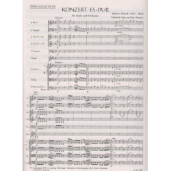 Schenk Johann - Concerto mi b Majeur (conducteur)