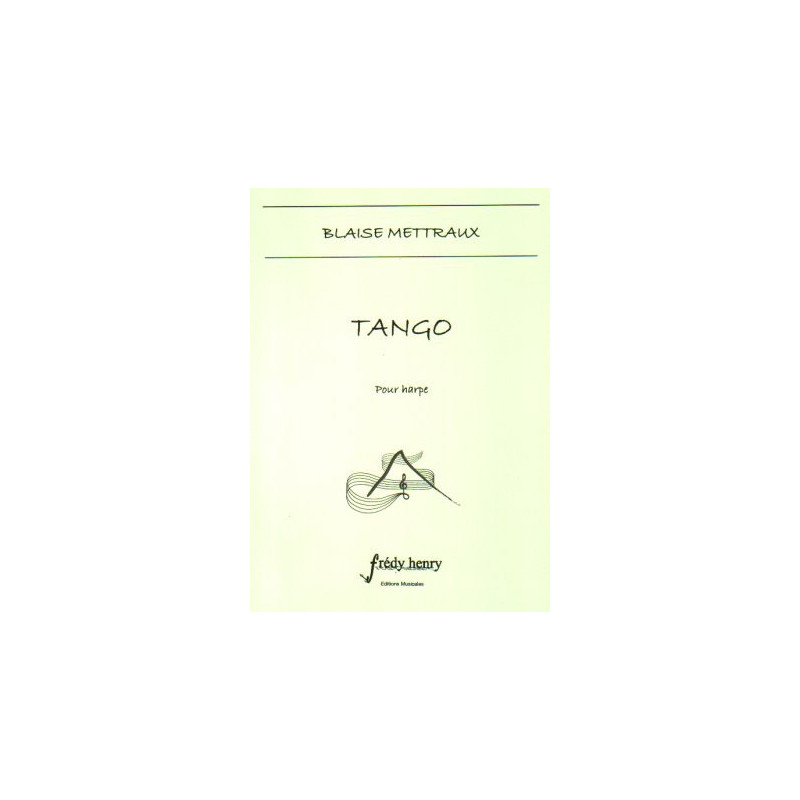 Mettraux Blaise - Tango pour harpe