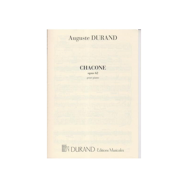 Durand Auguste - Chacone Op. 62