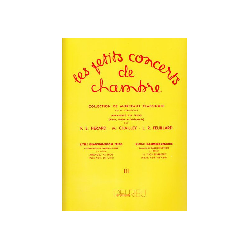 Divers Auteurs - Les petits concerts de chambre Vol. 3 (violon, violoncelle & piano ou harpe)