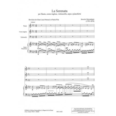 Mercadante Saverio - La Serenata (fl