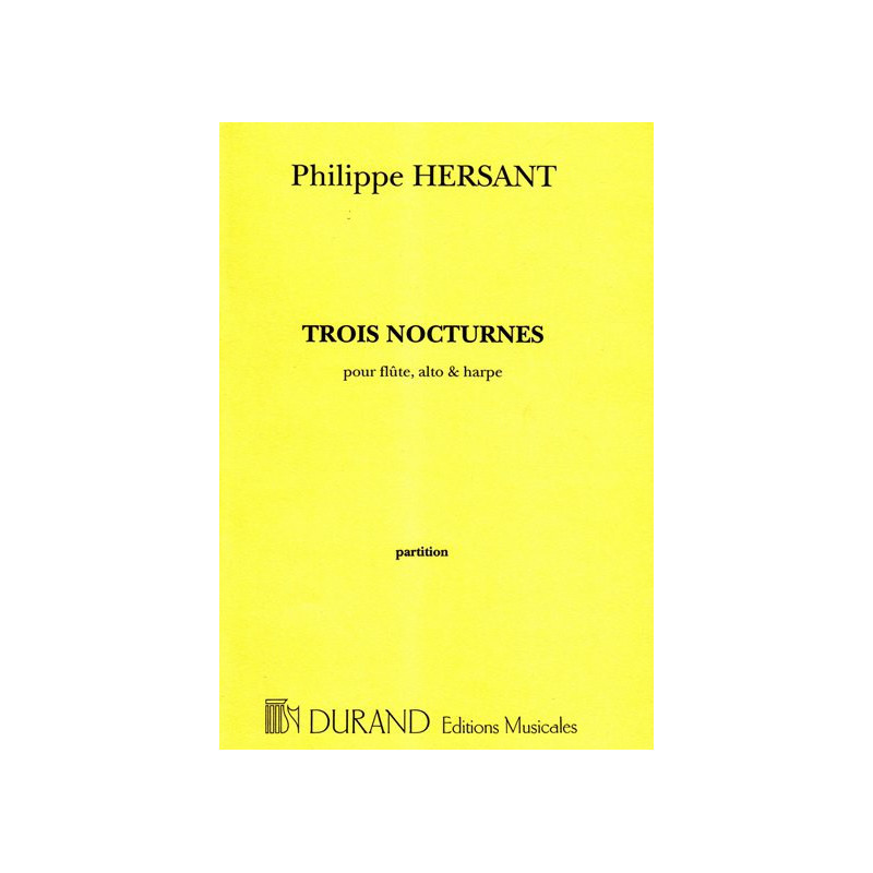 Hersant Philippe - 3 nocturnes (fl
