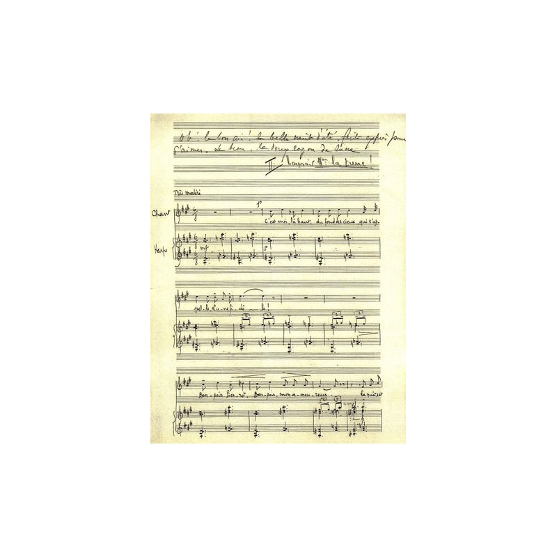 Presle (de la) Jacques - Au clair de la lune (chant & harpe)
