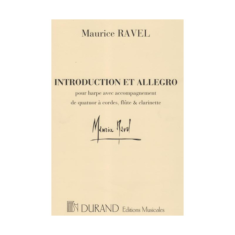 Ravel Maurice - Introduction & allegro (harpe et quatuor 