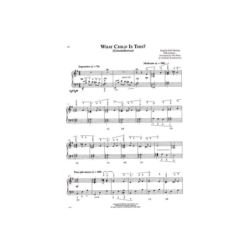 Kondonassis Yolanda - Christmas Collection (solo harp and two harps)