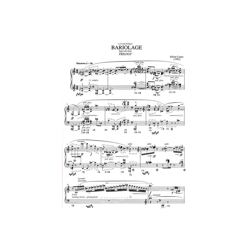 Carter Elliott - Bariolage, harp solo from Trilogy