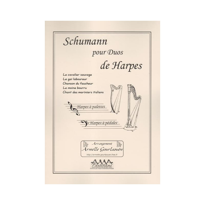 Schumann Robert - Pour duos de harpes
