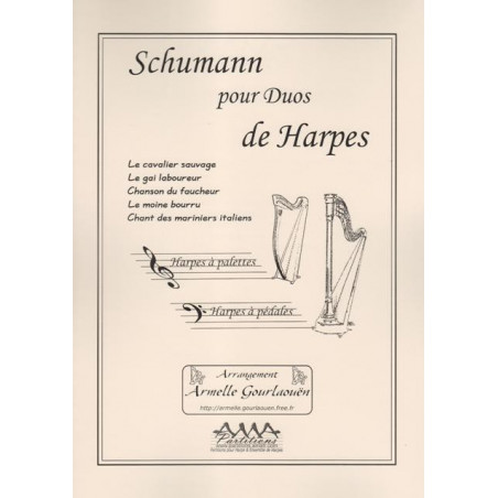 Schumann Robert - Pour duos de harpes