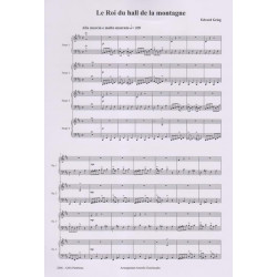 Grieg Edvard - Le Roi du hall de la montagne (4 harpes)