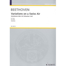 Beethoven Ludwig van - Variations sur un air Suisse (pour harpe)