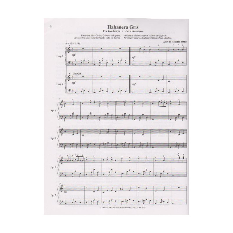 Ortiz Alfredo Rolando - 2 or more harps flexible  ensemble collection vol.1
