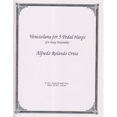 Ortiz Alfredo Rolando - Venezolana (5 harpes ou ensemble de harpes)