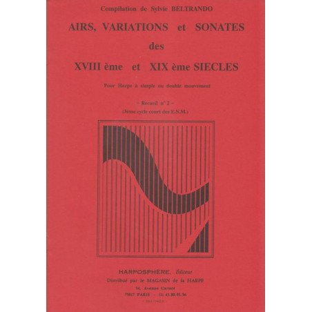 Beltrando Sylvie - Airs,Variations & Sonates des 18