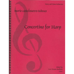 Castelnuovo Tedesco Mario - Concertino for harp<br>(piano reduction with harp)