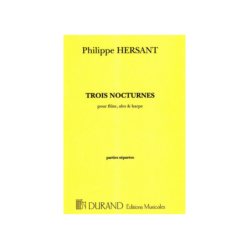 Hersant Philippe - 3 nocturnes (fl