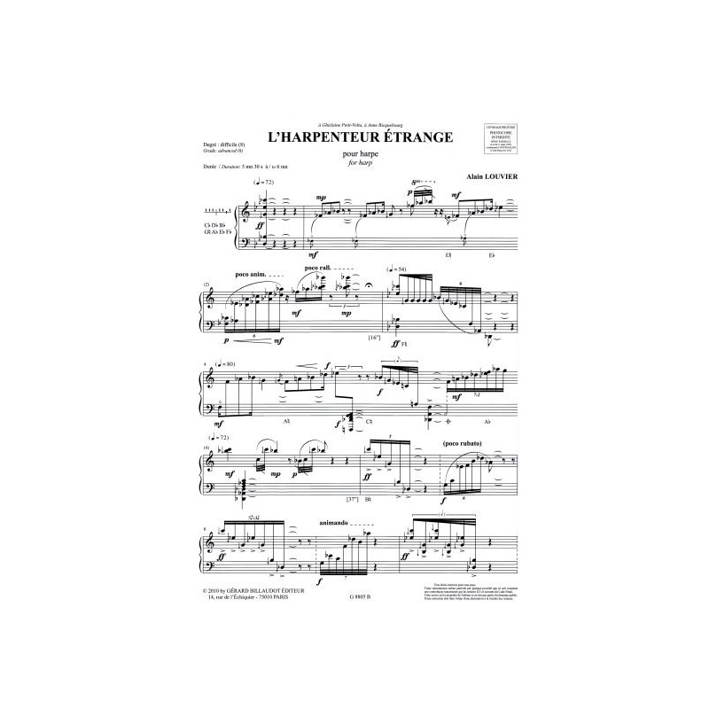 Louvier Alain - L'harpenteur 