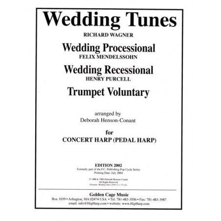 Henson Conant Deborah - Wedding Tunes for concert harp (pedal harp)
