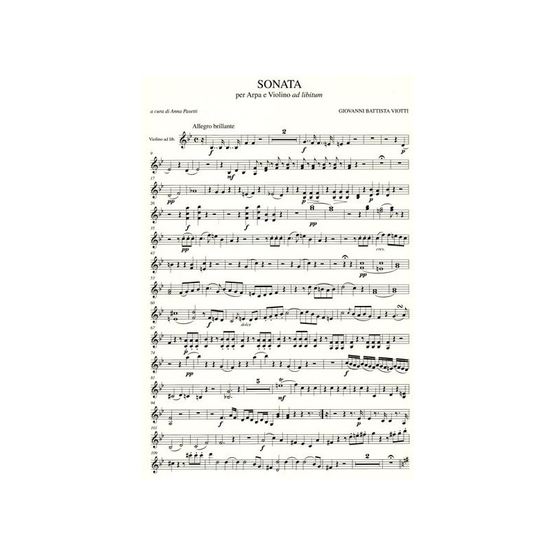 Viotti Giovanni Battista - Sonata per arpa e violino ad Libitum