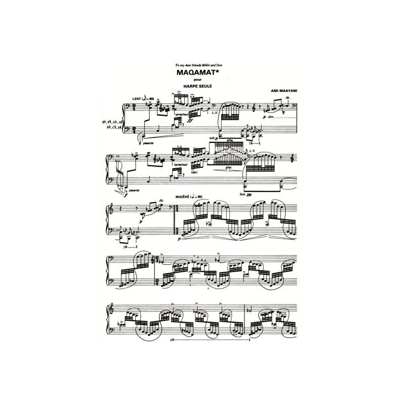 Maayani Ami - Maqamat (pour harpe seule)