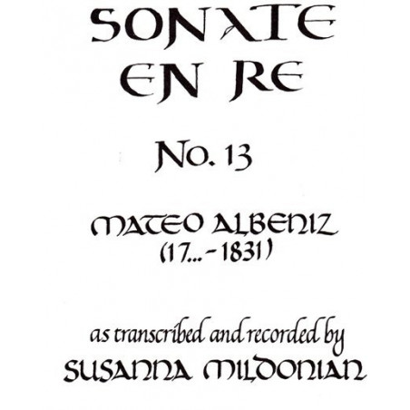 Albeniz Mateo - Sonate en R