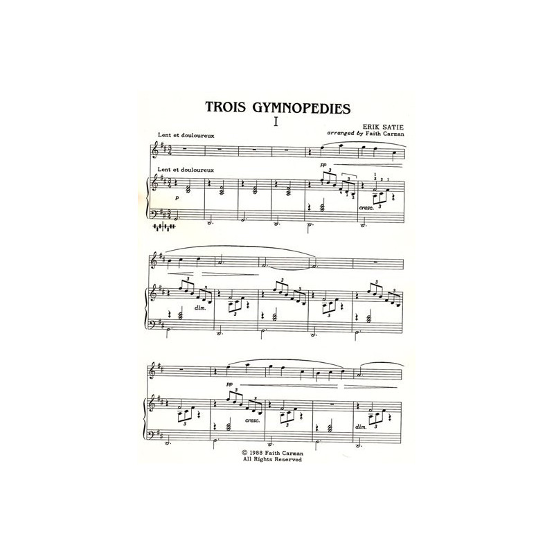 Satie Erik - Trois Gymnop