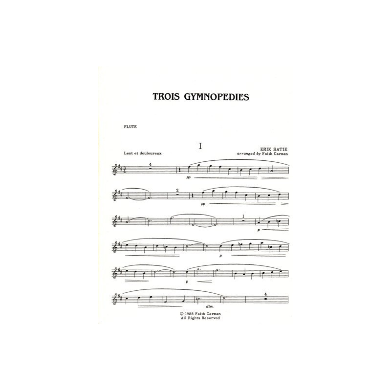 Satie Erik - Trois Gymnop