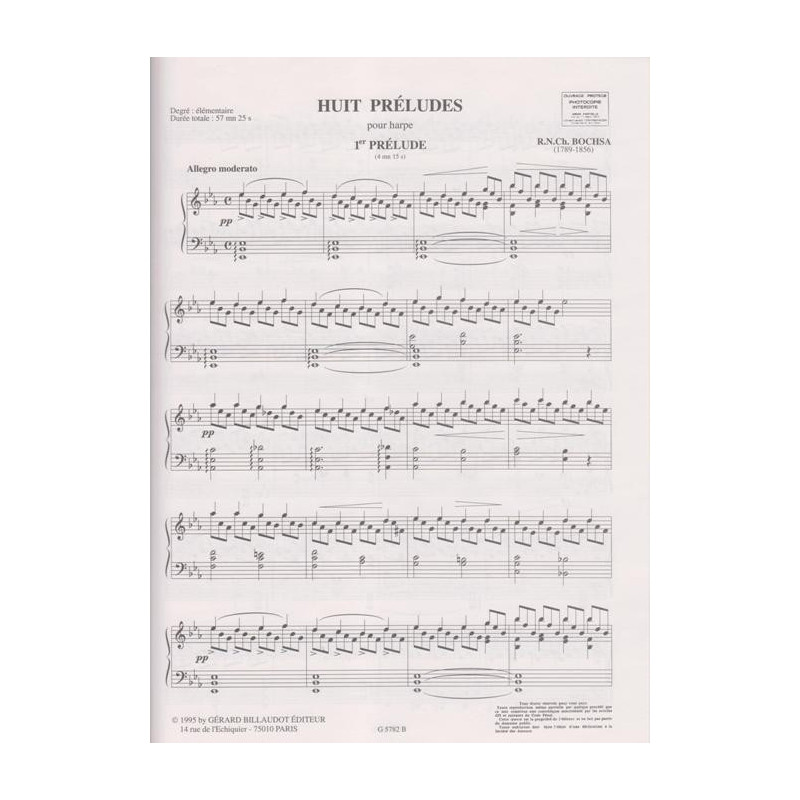 Bochsa Nicola-Charles - 8 Pr