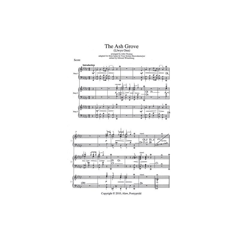 Thomas John - The Ash Grove (for three harps)