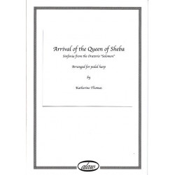 Handel George Frederic - Arrival of the Queen of Sheba (pedal harp)<br> Arranged for pedal harp by Katherine Thomas