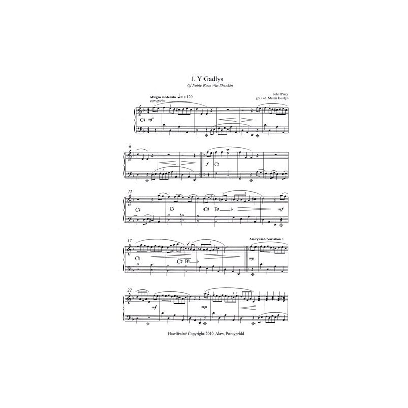 Parry John - Variations on traditional Welsh airs