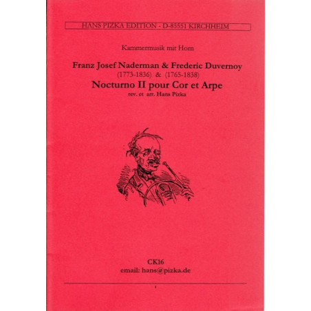 Naderman F. J. et Duvernoy F. - Nocturno II pour cor et harpe