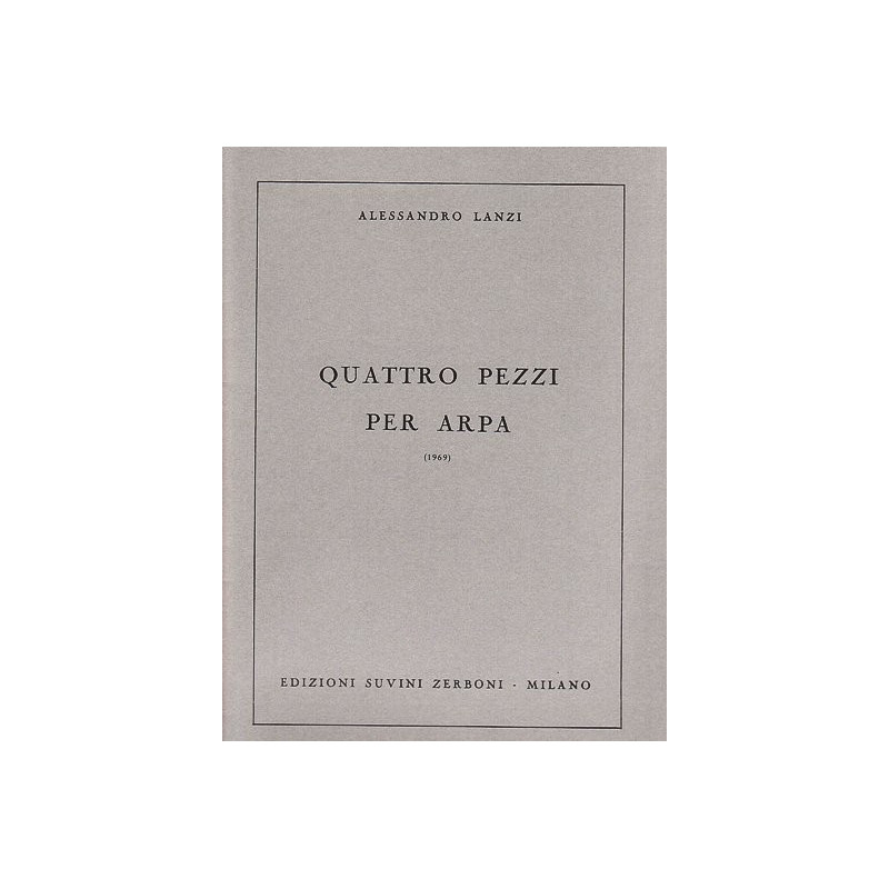 Lanzi Alessandro - Quattro Pezzi per arpa (4 pi