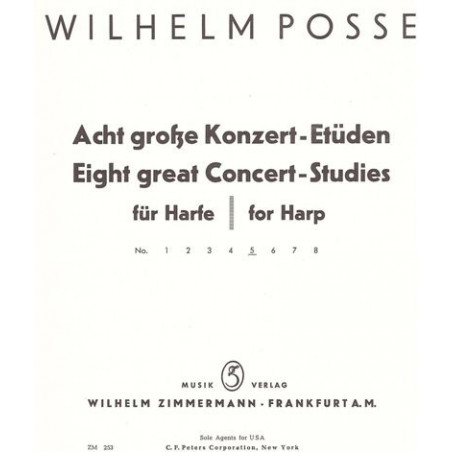 Posse Wilhelm - 8 Etudes de concert - 