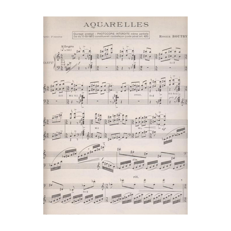 Boutry Roger - Aquarelles