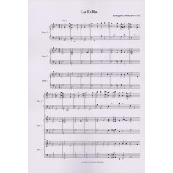 Corelli Arcangello - La Follia (trio de harpes)