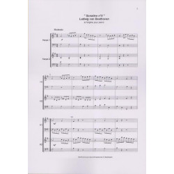 Beethoven Ludwig Van - Sonatines & Contredanse pour duos de harpes