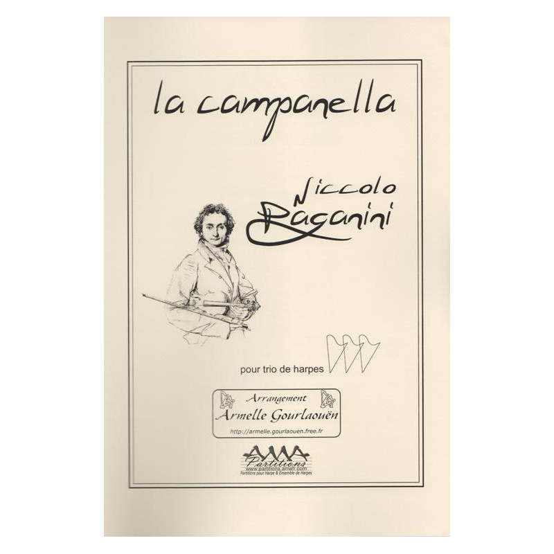 Paganini Niccolo - La Campanella (3 harpes)