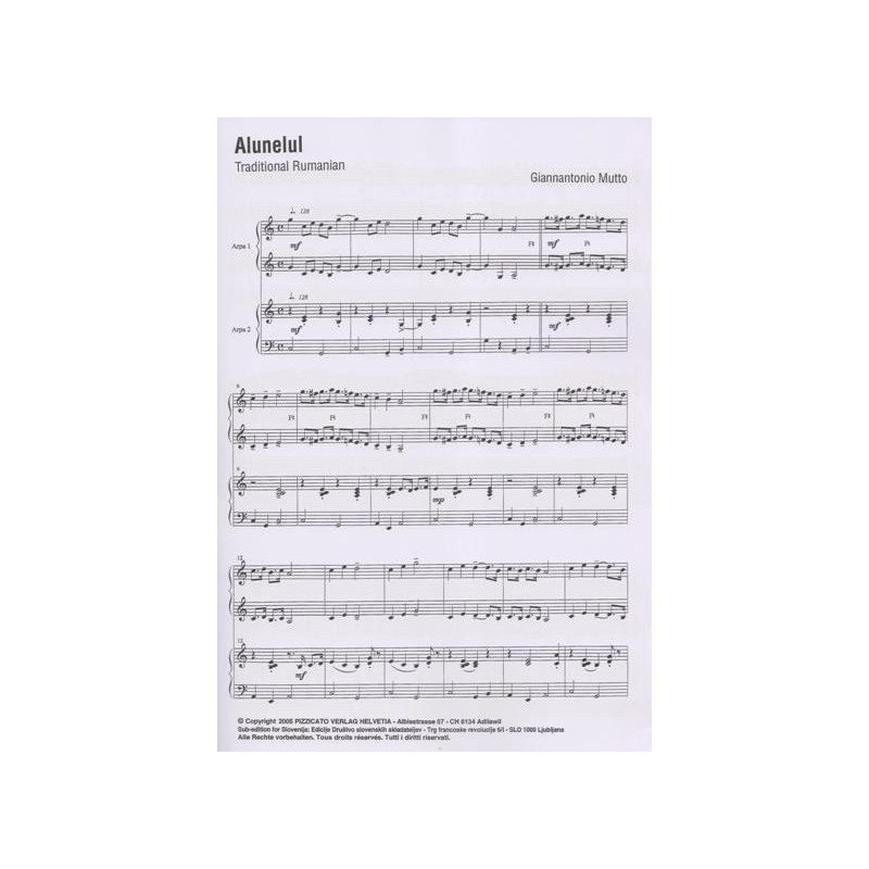 Mutto Giannantonio - Five Balkan Songs (2 harpes)