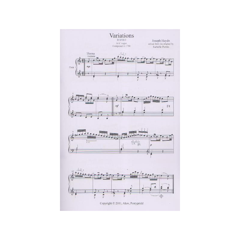 Haydn Joseph - Variations H XVII:5 in C major